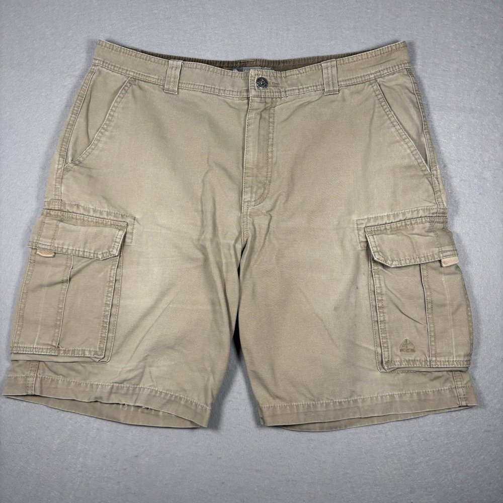 Nike‎ ACG Cargo Shorts Men's Size 36 Cotton Beige 10" Inseam Y2K Outdoor